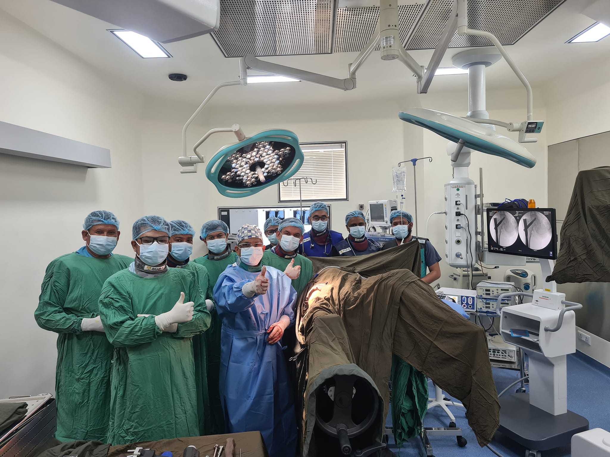 Surgical team in the operating theater at Anamiwa Health